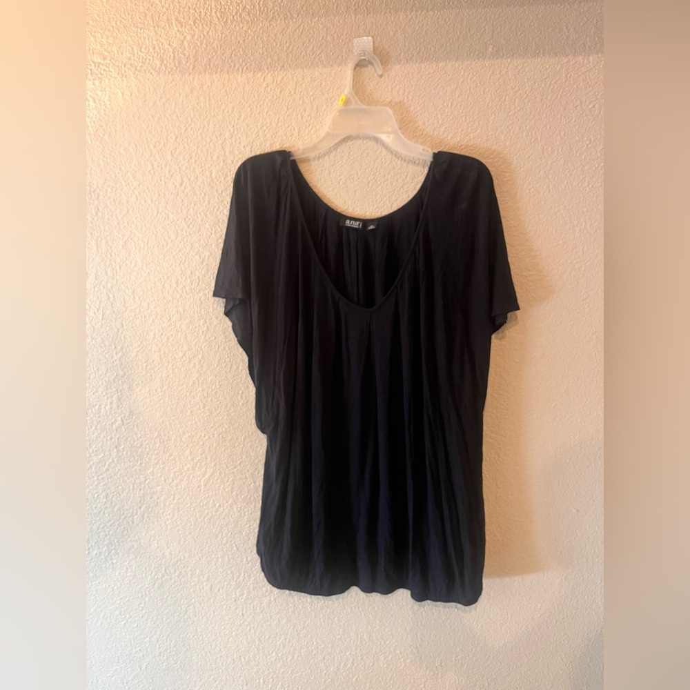 a.n.a Black Dolman Sleeve Blouse